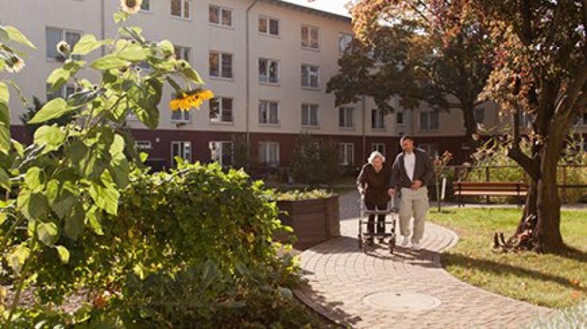 Spaziergang im Innenhof